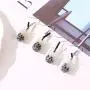Mountainer 6 Pairs Cute Pearl Milk Tea Dangle Earrings Funny Drop Earrings for Women Girls Valentines Day Gift