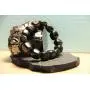 Karelian Heritage Genuine Regular Shungite Tumbled Bracelet, Round Pendant, and Elite Stone Set S012 Karelian Heritage Genuine Regular Shungite Tumbled Bracelet, Round Pendant, and Elite Stone Set S012