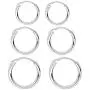 Sleeper Cartilage Tiny Small Hoop Earrings for Women Girls 925 Sterling Silver Round Nose Ring Helix Tragus Piercings Endless Hoops 8/10/12mm