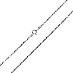 Wellme Sterling Silver 1mm/1.5mm Solid 925 Twister Rope Vintage Chain - Thailand Crafted Necklace - Thin and Strong 18 20 22 24