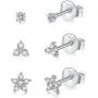 Sterling Silver Stud Earrings for Women, Tiny Flower Earrings Set | Small Cubic Zirconia Helix Earrings Dainty Tragus Cartilage Studs Cherry Blossom Ear Piercing Jewelry Gifts for Girls Teens Sterling Silver Stud Earrings for Women, Tiny Flower Earrings Set | Small Cubic Zirconia Helix Earrings Dainty Tragus Cartilage Studs Cherry Blossom Ear Piercing Jewelry Gifts for Girls Teens