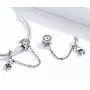 LAMOONY Safety Chain Charm 925 Sterling Silver Stopper Charm Clip Charm Lock Charm for Pandora Charm Bracelet (o) LAMOONY Safety Chain Charm 925 Sterling Silver Stopper Charm Clip Charm Lock Charm for Pandora Charm Bracelet (o)