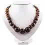 EVBEA Wood Bead Necklace Africa Wooden Chain Statement Unisex Chunky Necklaces