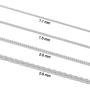 Kooljewelry Sterling Silver Round Wheat Chain Necklace (1.1 mm, 1.5 mm, 2 mm or 2.6 mm)