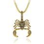 Aineecy Hip Hop Scorpion Necklace for Women Men Personlized Punk Scorpion Scorpio Constellation Pendant Necklace Teen Girls Scorpion Jewelry