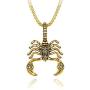 Aineecy Hip Hop Scorpion Necklace for Women Men Personlized Punk Scorpion Scorpio Constellation Pendant Necklace Teen Girls Scorpion Jewelry