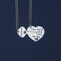 SIDIMELO Inspirational Gifts Couple Necklace Birthday Gifts for Boyfriend Girlfriend Gift for Valentines Day Birthday Gifts Couple Gifts Husband Wife Necklace
