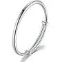 GUIJI Bracelet 999 Fine Jewellery Sterling Silver Bangles Size Adjustable Lady Women Jewelry Box