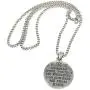 Blazing Autumn Necklace/Guardian Angel Reversible Pendant Necklace with Prayer Inscription, 18'' Blazing Autumn Necklace/Guardian Angel Reversible Pendant Necklace with Prayer Inscription, 18''