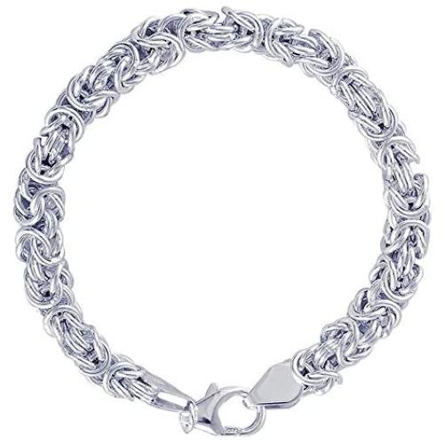 Charmsy Sterling Silver Jewelry Byzantine Bracelet for Women