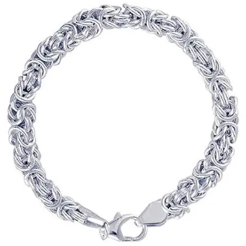 Charmsy Sterling Silver Jewelry Byzantine Bracelet for Women Charmsy Sterling Silver Jewelry Byzantine Bracelet for Women