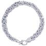 Charmsy Sterling Silver Jewelry Byzantine Bracelet for Women