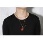 MPRAINBOW Guitar Music Player Stainless Steel Lover Pendant Necklace Jazz Jewelry for Men Women