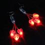 Light Up Red Hearts Dangling LED Earrings