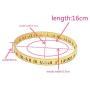Baoli Zircon Jewelry Roman Numerals Bangle Bracelet for Women (Silver)