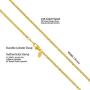 LIFETIME JEWELRY Scroll Link Chain Necklace 24k Real Gold Plated for Men & Women