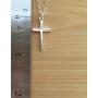 EFYTAL Small Cross Necklace for Women and Girls, Christian Gifts for Easter, First Communion, Confirmation, Baptism, Sterling Silver Dainty, Tiny Pendant Jewelry, Religious Gift for Catholic Birthday
