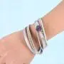 FANCY SHINY Boho Wrap Bracelets Leather Cuff Bracelet Bohemian Jewelry Crystal Charms Magnetic Clasp for Women, 15.3'' FANCY SHINY Boho Wrap Bracelets Leather Cuff Bracelet Bohemian Jewelry Crystal Charms Magnetic Clasp for Women, 15.3''