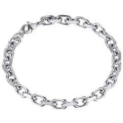 ChainsPro Oval Rolo Cable Chain Bracelet,6/8/11MM Width,19/21CM,316L Stainless Steel/18K Gold Tone (Send Gift Box)