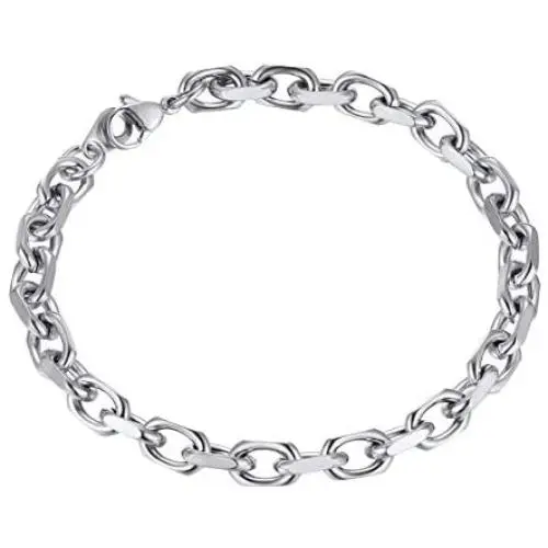 ChainsPro Oval Rolo Cable Chain Bracelet,6/8/11MM Width,19/21CM,316L Stainless Steel/18K Gold Tone (Send Gift Box) ChainsPro Oval Rolo Cable Chain Bracelet,6/8/11MM Width,19/21CM,316L Stainless Steel/18K Gold Tone (Send Gift Box)