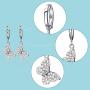 Butterfly Crystal Diamond Jewelry Set, Include Butterfly Choker Necklace, Butterfly Diamond Bracelet and Butterfly Earrings for Women