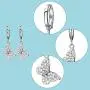 Butterfly Crystal Diamond Jewelry Set, Include Butterfly Choker Necklace, Butterfly Diamond Bracelet and Butterfly Earrings for Women Butterfly Crystal Diamond Jewelry Set, Include Butterfly Choker Necklace, Butterfly Diamond Bracelet and Butterfly Earrings for Women