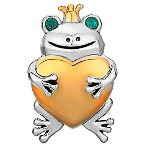 ReisJewelry Frog Hold Heart Charm Fairy Tale Animal Charms Beads for Bracelets ReisJewelry Frog Hold Heart Charm Fairy Tale Animal Charms Beads for Bracelets