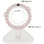 ZHEPIN 8MM Couples Bracelets Natural Amethyst Black Agate Hematite Rose Quartz Lava Stone Gemstone Bracelet for Women Men Energy Healing Stone Crystals