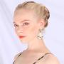 Vavhoo 2 pairs Cool Funny Simulation Yellow White Popcorn Earrings Girl Cute Trendy Food Drop Dangle for Young Women Ladies Korean Style