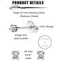 Sllaiss 6 Pairs 925 Sterling Silver Tiny CZ Stud Earrings for Women Men Round Cut CZ Earrings Set Hypoallergenic Cartilage Cubic Zirconia Piercing Jewelry