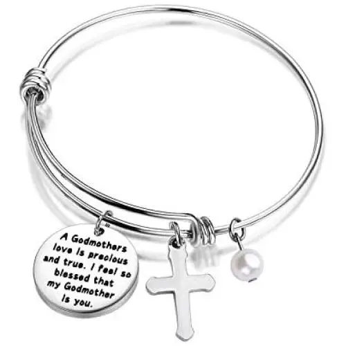 Godmother Gifts Godmother Bangle Bracelet I Feel So Blessed That My Godmother is You Religious Jewelry Baptism Gift Godmother Gifts Godmother Bangle Bracelet I Feel So Blessed That My Godmother is You Religious Jewelry Baptism Gift