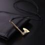 Skyrim Viking Dragon Celtic Knot Amulet Runes Perun Axes Pendant Necklace