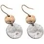 Gmillions Disc Dangle Drop Earrings Long Hoops Geometric Round Curved Filled Everyday Jewelry for Women