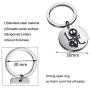 Nightmare Before Christmas Love Sally and Jack Keychain Love Never Dies Jewelry