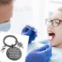 FUSTMW Dental Hygienist Keychain Gifts New Dentist Dental Graduation Gifts Dental Jewelry DH Student Dental Assistant Gift