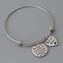 HOLLP Stepmother Mom Bracelet Stepmother Keychain Mother in Law Jewelry for Stepmother Biology is The Least of What Makes Someone a Mother Adjustable Charm Bracelet