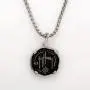 Guy Harvey Shark Medallion Black Enamel in Sterling Silver on a Durable 22'' Necklace Box Chain Guy Harvey Shark Medallion Black Enamel in Sterling Silver on a Durable 22'' Necklace Box Chain