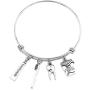 SEIRAA Dentist Bracelet Dental Hygienist Gift Expandable Wire Bangle Appreciation Gift for Dentist