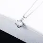 Juliani 18k-Gold-Plated Hypoallergenic Pendant Necklace - 10mm 3 Carat CZ Diamond | Solitaire Chain Jewelry Women Girls | Kids Teens