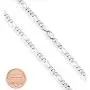 Miabella Solid 925 Sterling Silver Italian 5mm Diamond-Cut Figaro Link Chain Necklace for Women Men, 16, 18, 20, 22, 24, 26, 30 Inch Made in Italy Miabella Solid 925 Sterling Silver Italian 5mm Diamond-Cut Figaro Link Chain Necklace for Women Men, 16, 18, 20, 22, 24, 26, 30 Inch Made in Italy