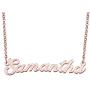LoEnMe Jewelry Rose Gold Name Necklace Personalized Custom Made Gift for Women Girls Couple