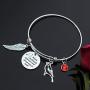 CHENVA Sympathy Gift When Cardinals Appear Your Loved One is Near Bracelet Cardinal Memorial Adjustable Bangle Jewelry Gift for Her
