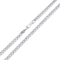 18-36'' Inch Mens Stainless Steel Solid Silver 6mm Cuban Curb Necklace Chain Link Jewelry