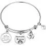 PENQI Yoga Bracelet Yoga Lover Gift Namaste Bitches Bracelet Lotus Flower Jewelry Om Symbol Jewelry Yoga Gift for Yoga Enthusiast Yoga Teacher