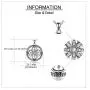 ONEFINITY Compass Necklace Sterling Silver Compass Pendant Necklace Graduation Friendship Travel Necklace Inspirational Jewelry Gifts for Women Men