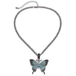 Ingemark Bling Stylish Statement Pendant Link Chain Necklace for Women Girls Punk Gothic Necklace