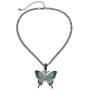 Ingemark Bling Stylish Statement Pendant Link Chain Necklace for Women Girls Punk Gothic Necklace