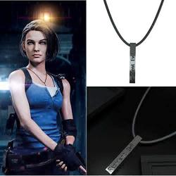 Resident Evil 3 Remake Jill Necklace - RE3 Cosplay Replica Accessories Zinc Alloy Pendent Women Jewelry