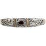 NOVICA Garnet 18k Gold Plated .925 Sterling Silver Cuff Bracelet, Paradise