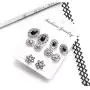 Haloty 5 Pairs Bohemian Black Crystal Earrings Set Saprkling Teardrop Flower Fashion Rhinestone Ear Jewelry for Women and Girls Haloty 5 Pairs Bohemian Black Crystal Earrings Set Saprkling Teardrop Flower Fashion Rhinestone Ear Jewelry for Women and Girls